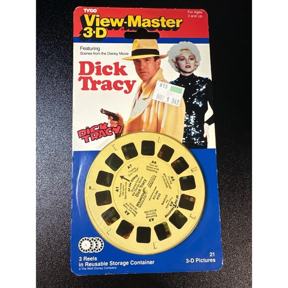 View-Master 3-D Dick Tracy Disney Movie 3 Reels Sealed 1990 NOS - Picture 1 of 6